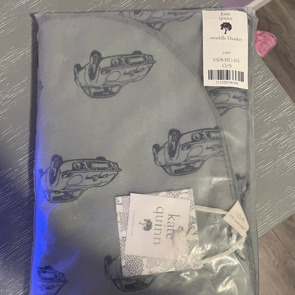 Kate Quinn cars swaddle